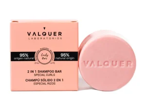 Valquer Champú Sólido 2 en 1 Método Curly 70 g – Rizos hidratados y definidos
