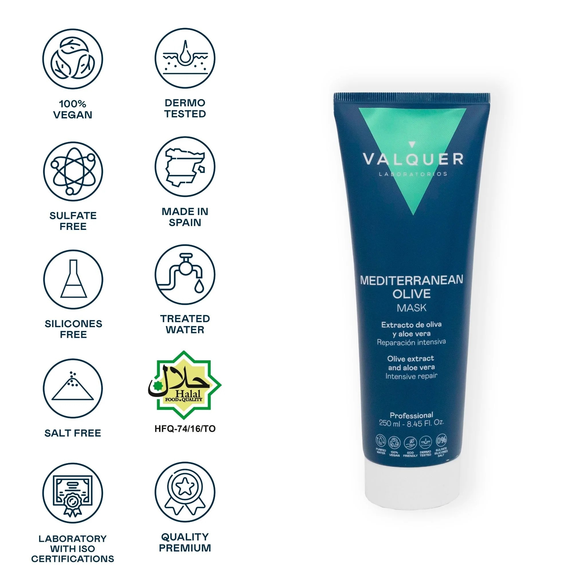 Valquer Mask Mediterranean Olive 250ml - Imagen 2