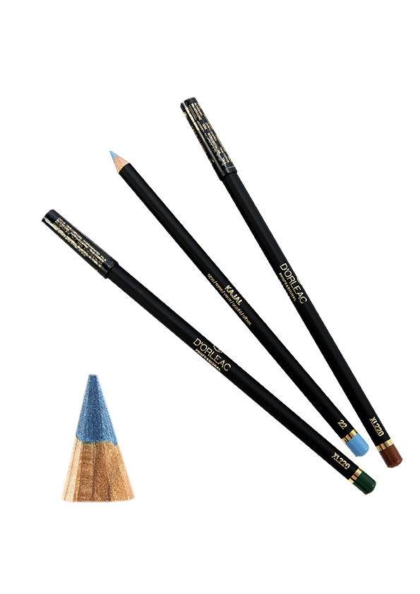 D'Orleac Kajal Nº22 Azul Claro – Lápiz de Ojos Profesional de Alta Pigmentación